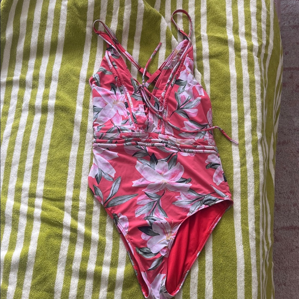 Tropical Floral One Piece Swimsuit